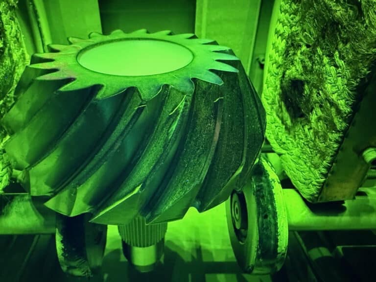 Non destructive Testing for Drive-chain Part Pictured Shows How Magnetism Responds to Disruptions in the Magnetic Flux in the Material